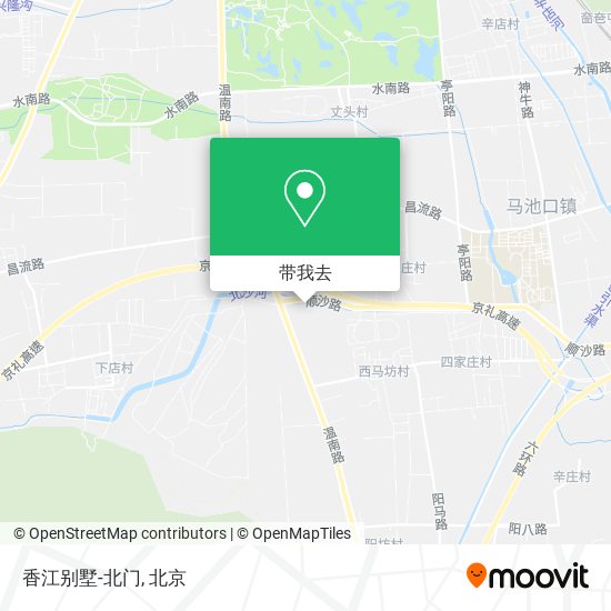香江别墅-北门地图