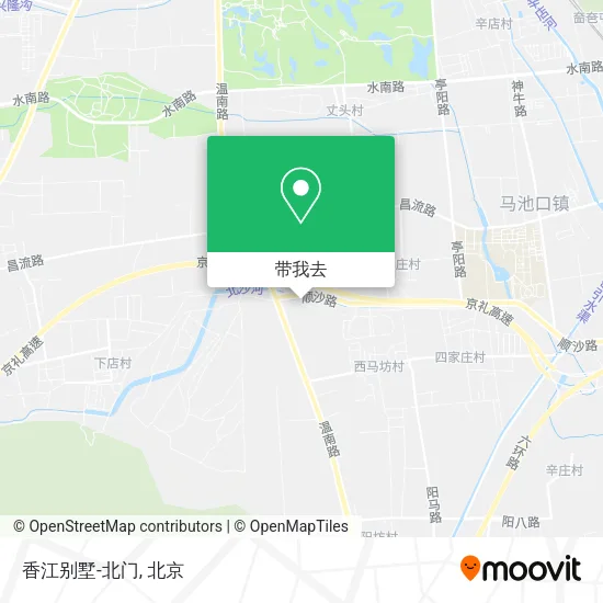 香江别墅-北门地图