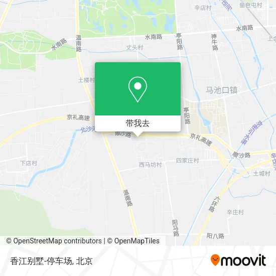 香江别墅-停车场地图