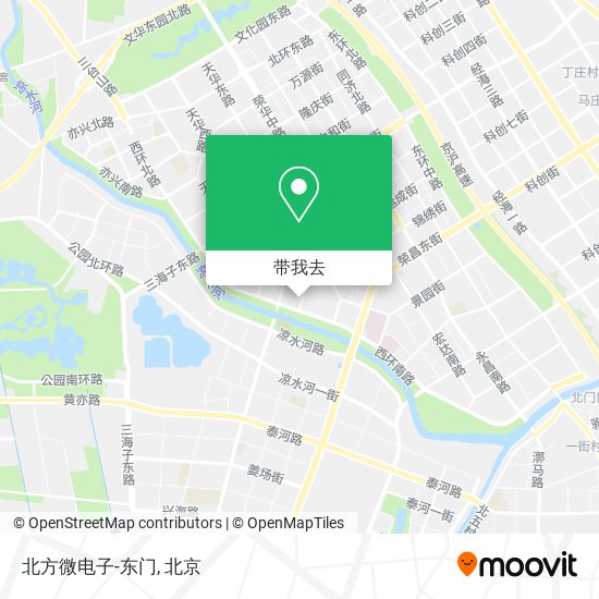 北方微电子-东门地图