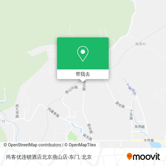 尚客优连锁酒店北京燕山店-东门地图