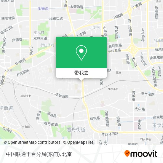 中国联通丰台分局(东门)地图