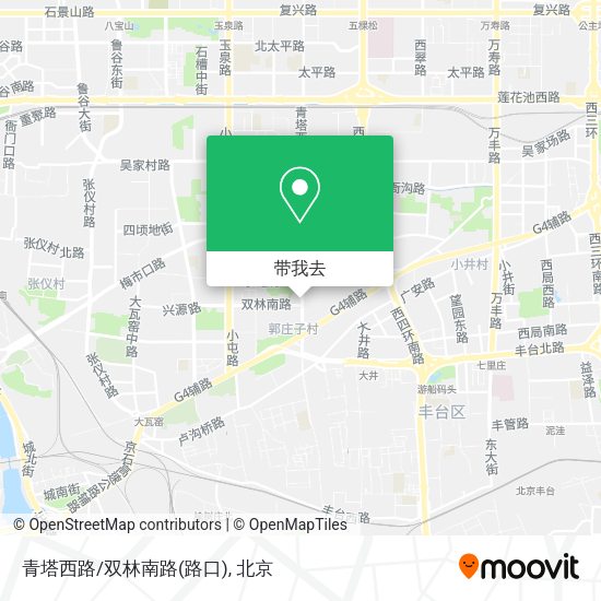 青塔西路/双林南路(路口)地图