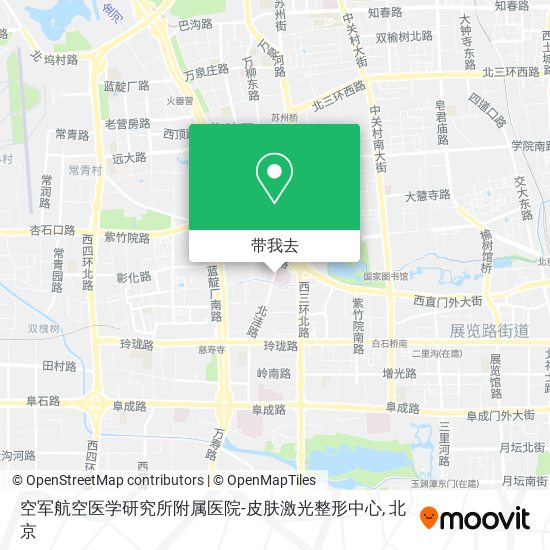 空军航空医学研究所附属医院-皮肤激光整形中心地图