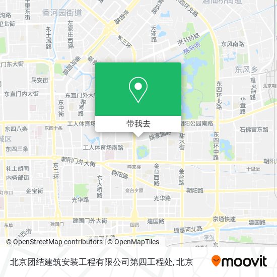 北京团结建筑安装工程有限公司第四工程处地图