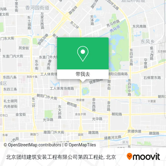 北京团结建筑安装工程有限公司第四工程处地图