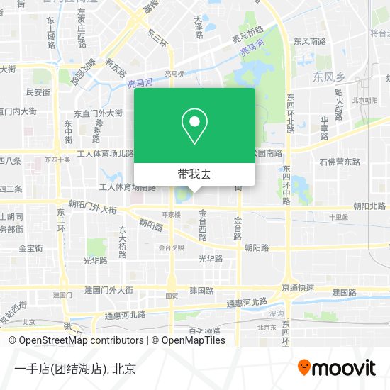 一手店(团结湖店)地图
