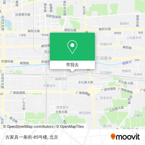 古家具一条街-85号楼地图