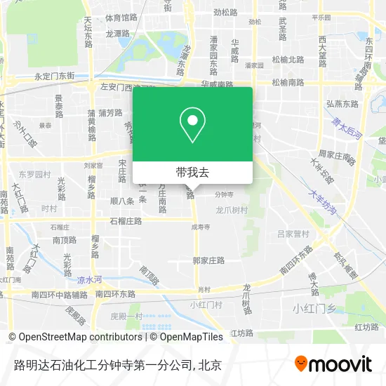路明达石油化工分钟寺第一分公司地图