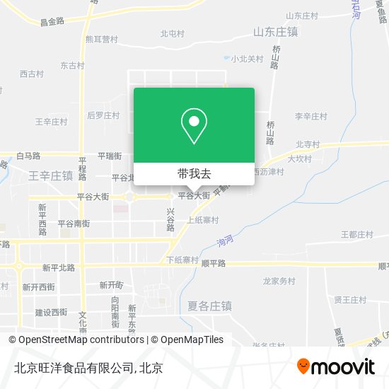 北京旺洋食品有限公司地图