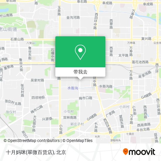 十月妈咪(翠微百货店)地图