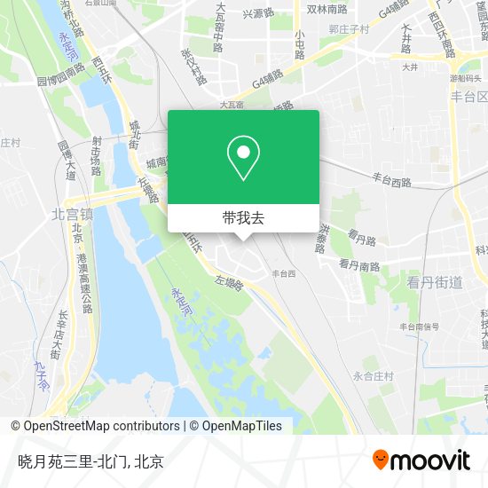 晓月苑三里-北门地图