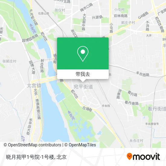 晓月苑甲1号院-1号楼地图