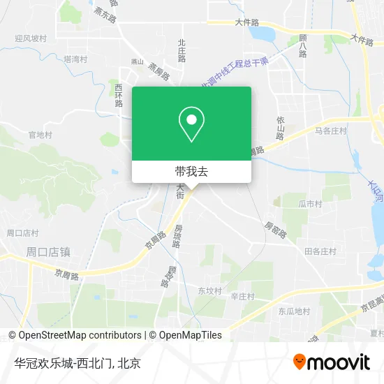 华冠欢乐城-西北门地图