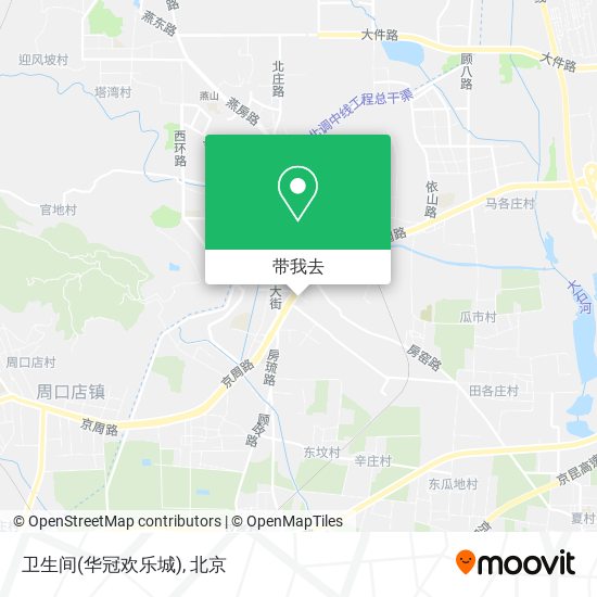 卫生间(华冠欢乐城)地图