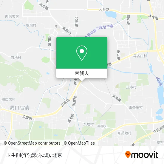 卫生间(华冠欢乐城)地图