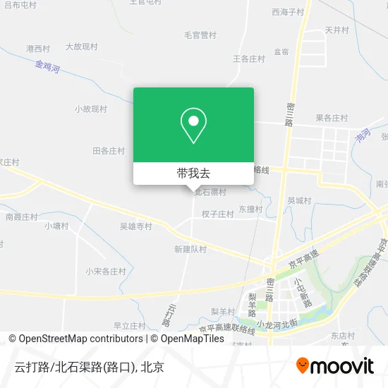 云打路/北石渠路(路口)地图