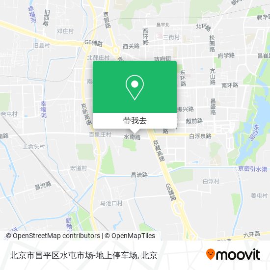 北京市昌平区水屯市场-地上停车场地图