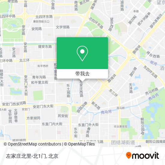 左家庄北里-北1门地图