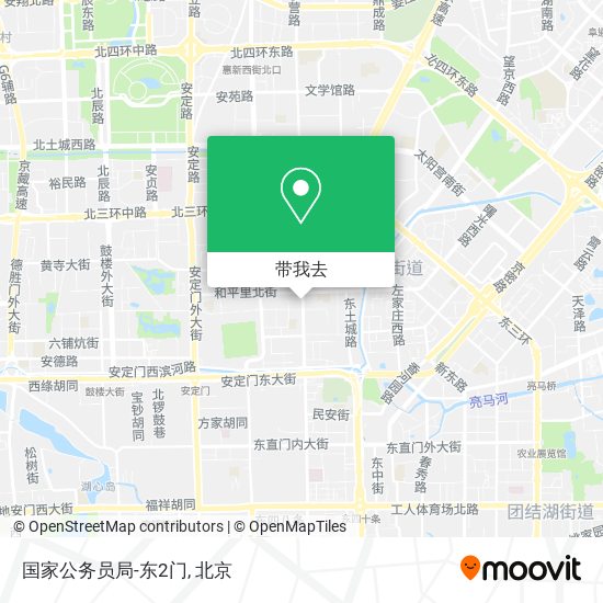 国家公务员局-东2门地图