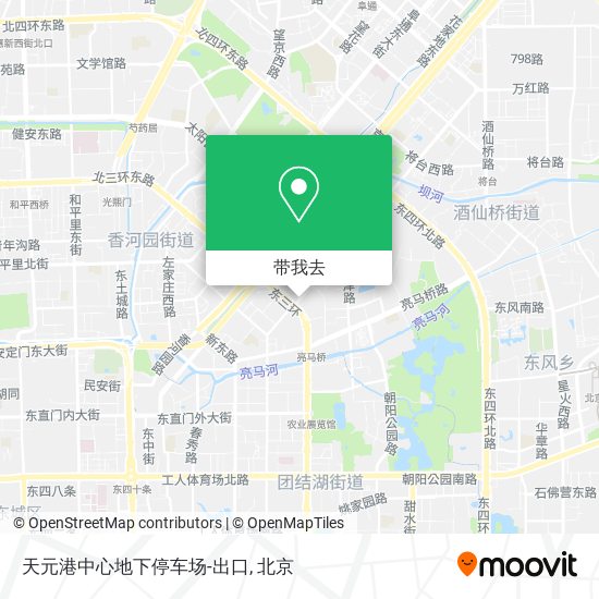天元港中心地下停车场-出口地图