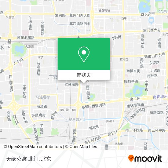 天缘公寓-北门地图
