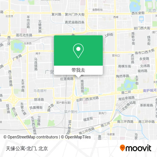 天缘公寓-北门地图