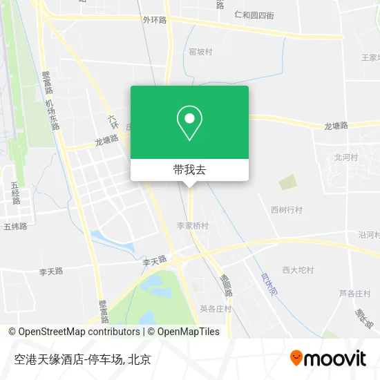 空港天缘酒店-停车场地图