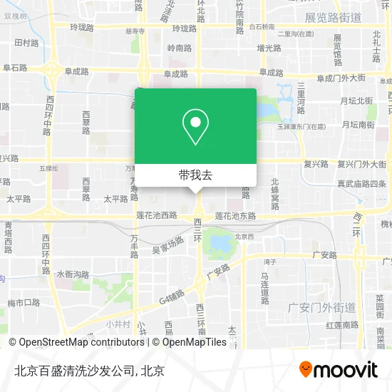 北京百盛清洗沙发公司地图