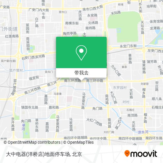 大中电器(洋桥店)地面停车场地图