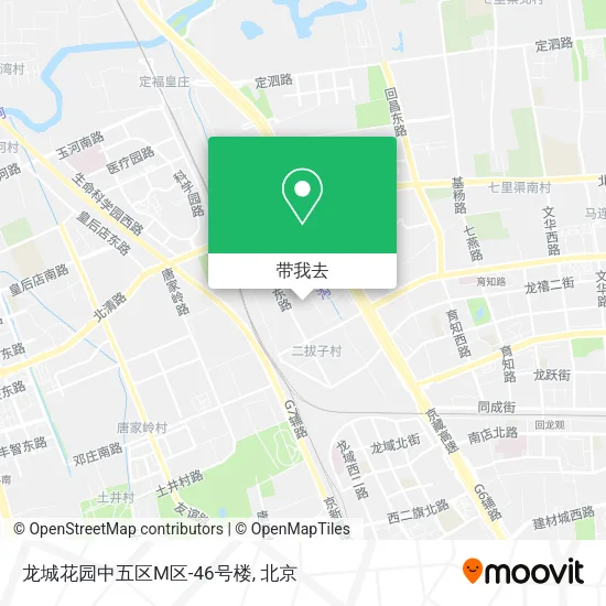 龙城花园中五区M区-46号楼地图