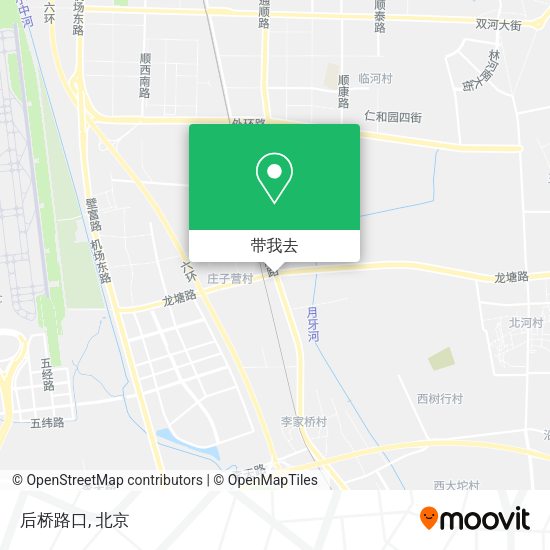 后桥路口地图
