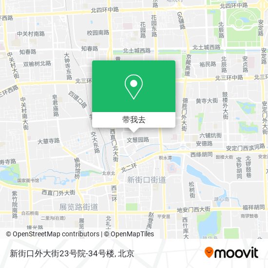 新街口外大街23号院-34号楼地图