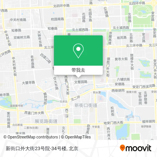 新街口外大街23号院-34号楼地图