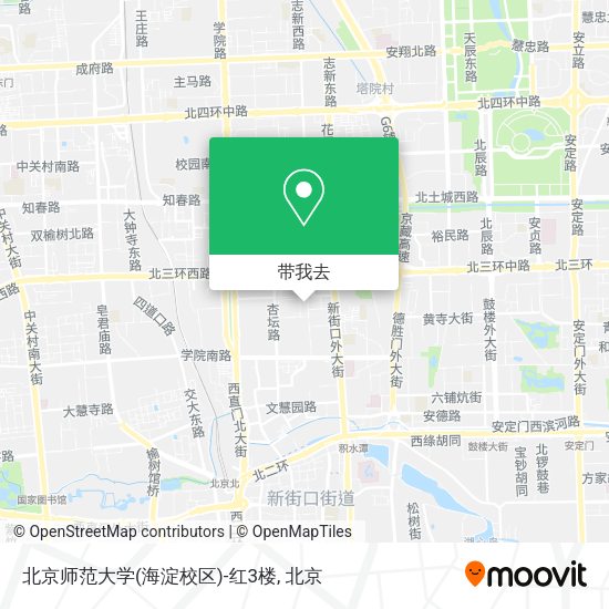 北京师范大学(海淀校区)-红3楼地图