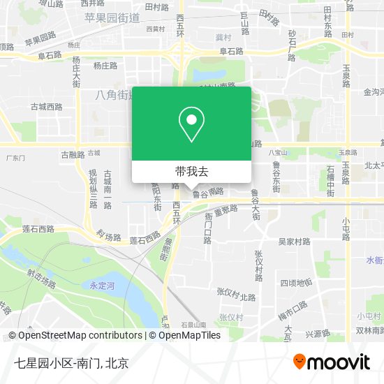 七星园小区-南门地图
