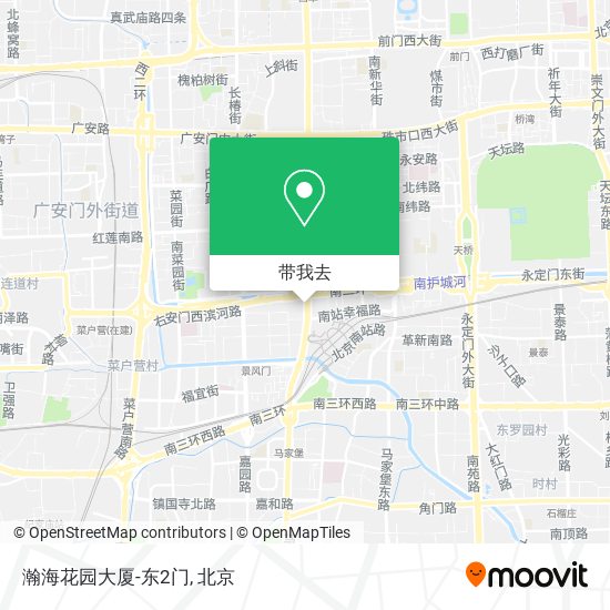 瀚海花园大厦-东2门地图