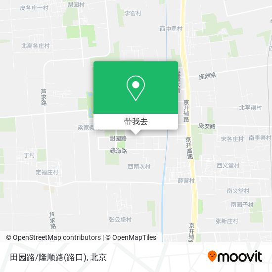 田园路/隆顺路(路口)地图