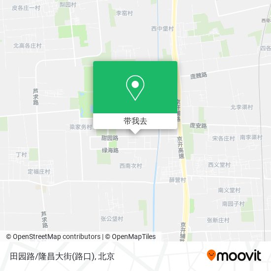 田园路/隆昌大街(路口)地图