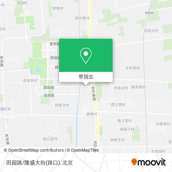 田园路/隆盛大街(路口)地图