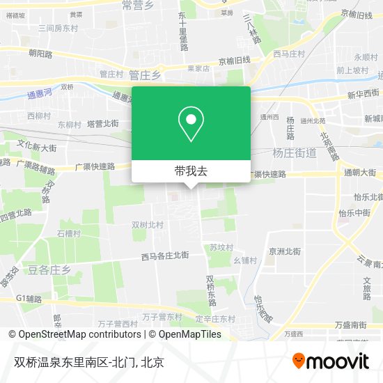 双桥温泉东里南区-北门地图