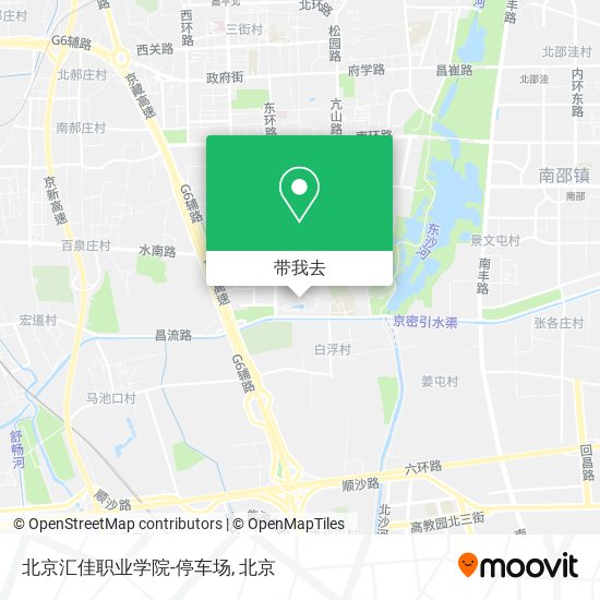 北京汇佳职业学院-停车场地图