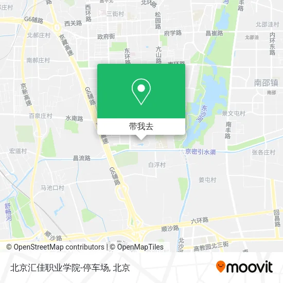 北京汇佳职业学院-停车场地图