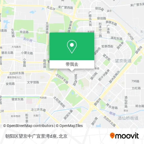 朝阳区望京中广宜景湾d座地图