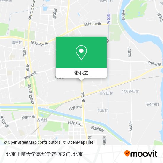 北京工商大学嘉华学院-东2门地图