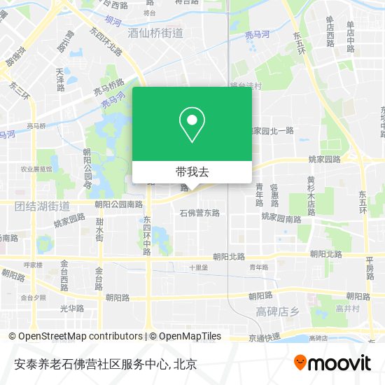 安泰养老石佛营社区服务中心地图
