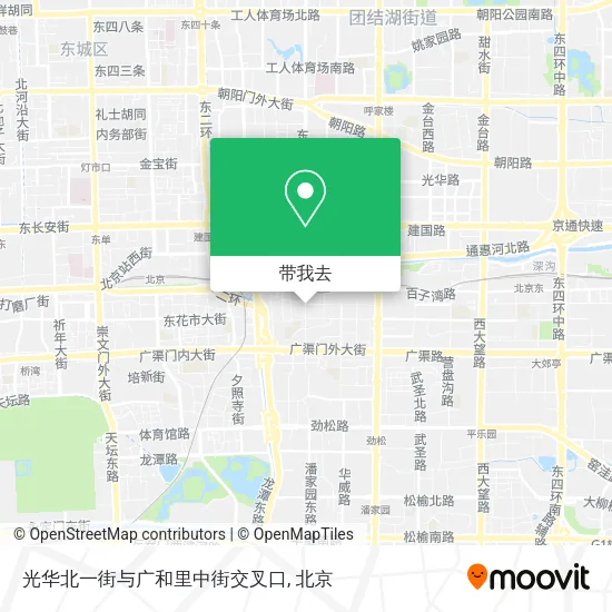 光华北一街与广和里中街交叉口地图