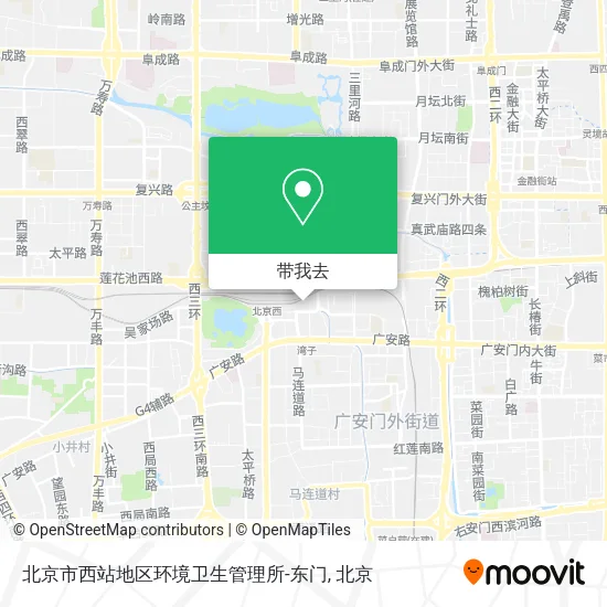 北京市西站地区环境卫生管理所-东门地图