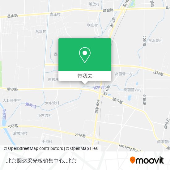 北京圆达采光板销售中心地图
