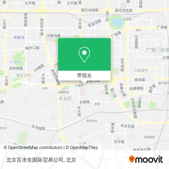 北京百水生国际贸易公司地图